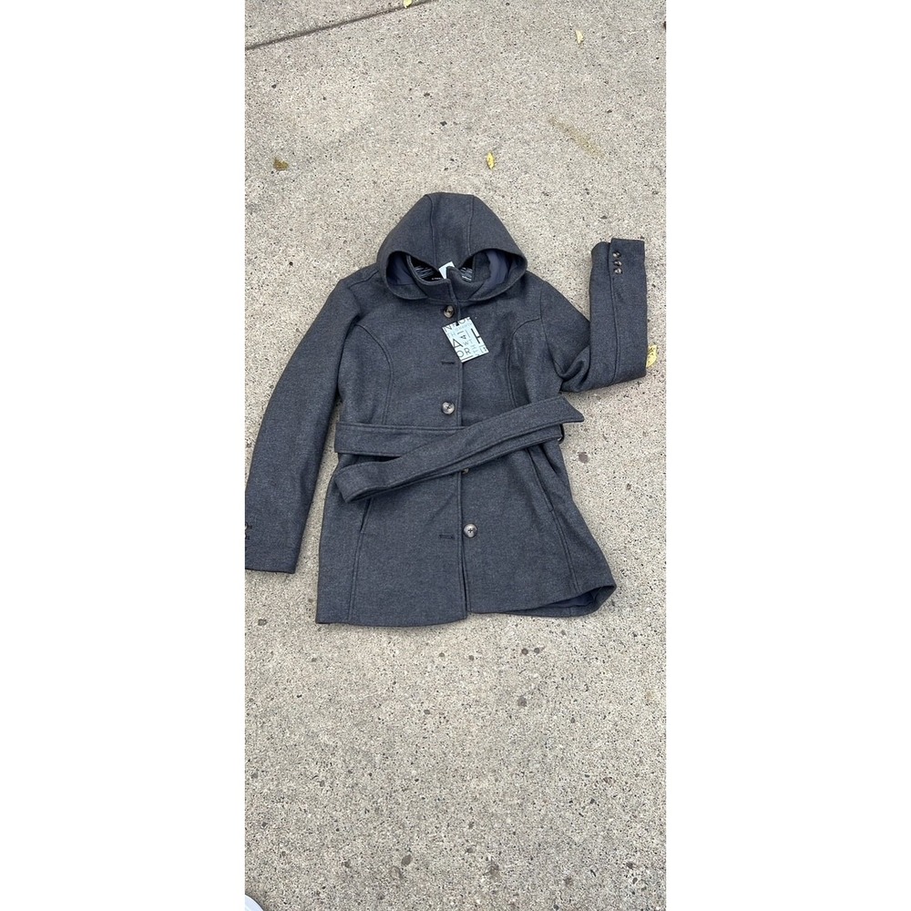 Women's Gray 41 Hawthorn XL Petite Kelsey Pea‎ Coat